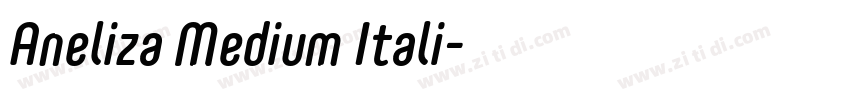 Aneliza Medium Itali字体转换